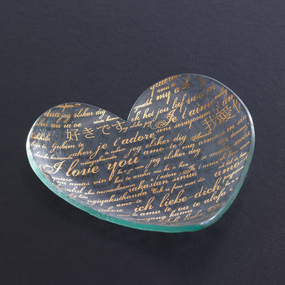 Annieglass Sweet Nothings Heart Plate- CSH206
