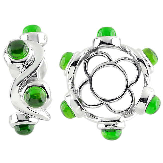 Storywheels Chromium Diopside Woven Sterling Silver Wheel ONLY 1 AVAILABLE!-333786