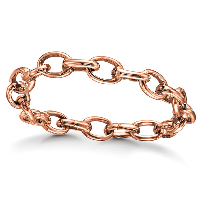 STORY by Kranz & Ziegler Rose Gold Plated Steel Chainlink Bracelet 346872