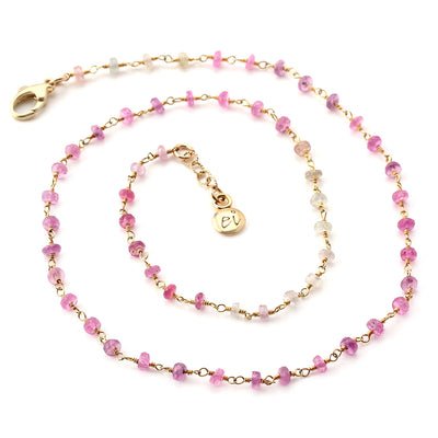 Pink Sapphire Necklace-349288