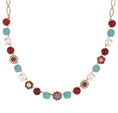 Mariana Lovable Rosette "Happiness" Necklace