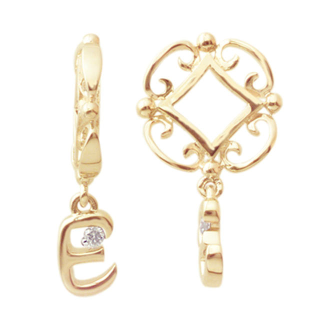 Storywheels 14K Yellow Gold E Dangle