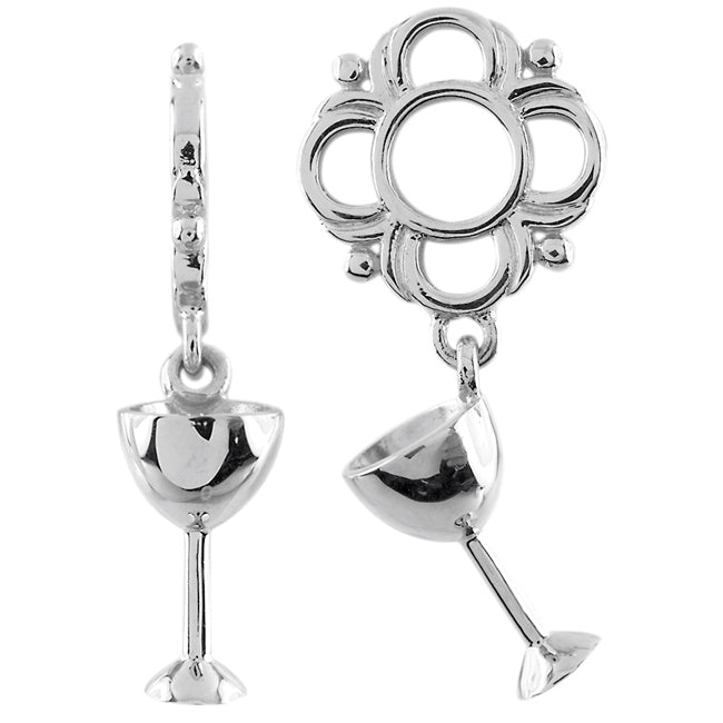 Storywheels Wine Glass Dangle Sterling Silver Wheel-335674