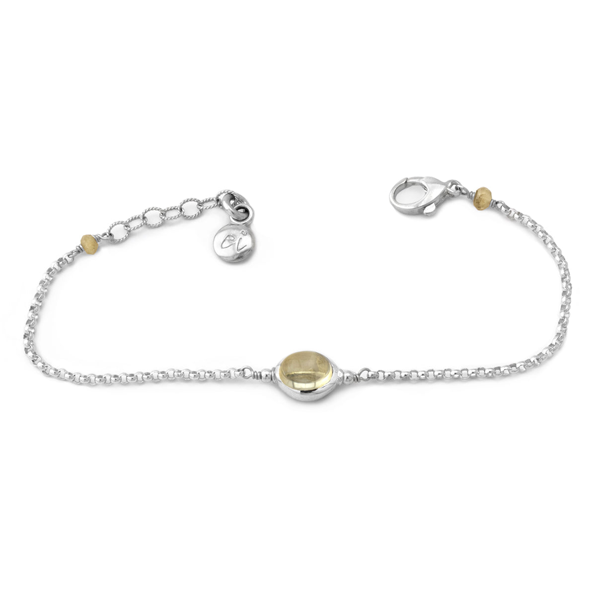 Citrine and Sterling Silver Bracelet
