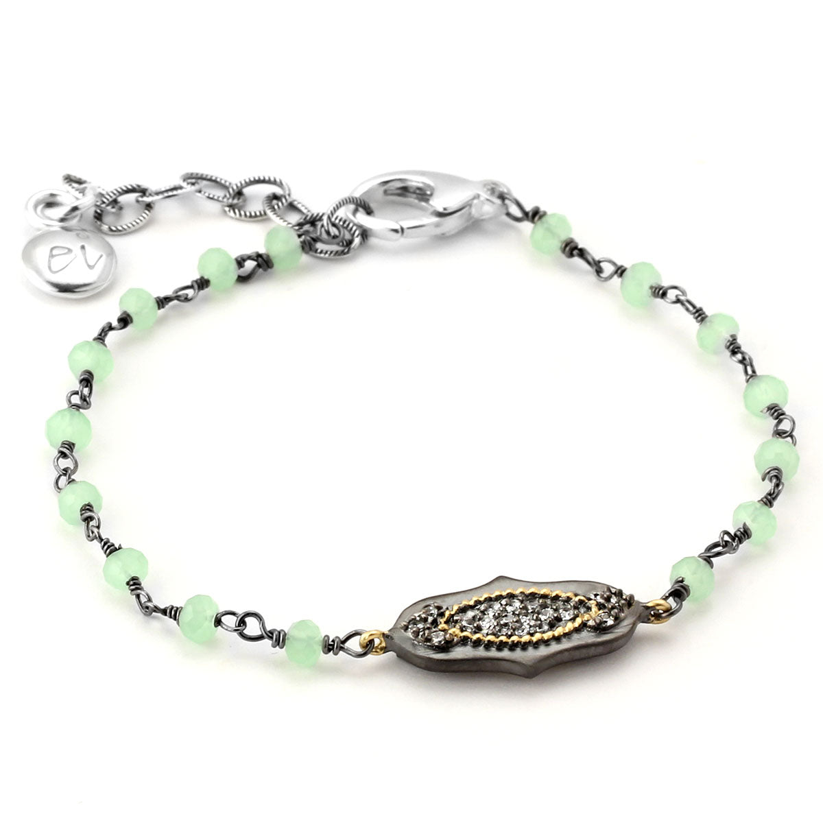 Chalcedony & Pavé Topaz Bracelet-347680
