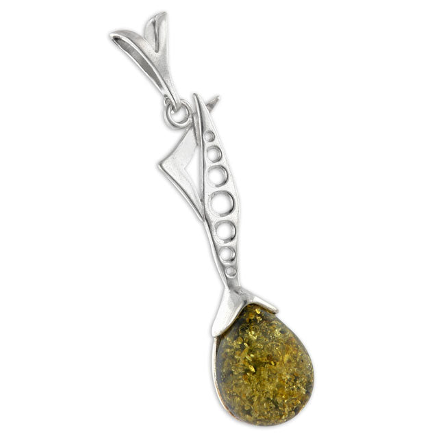 Green Amber Pendant