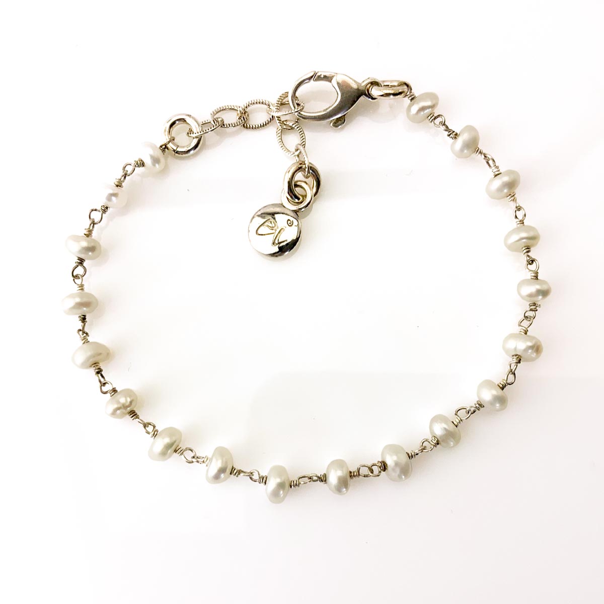 Pearl & Sterling Silver Bracelet