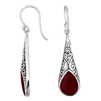 Pear Drop Sterling Silver Earrings