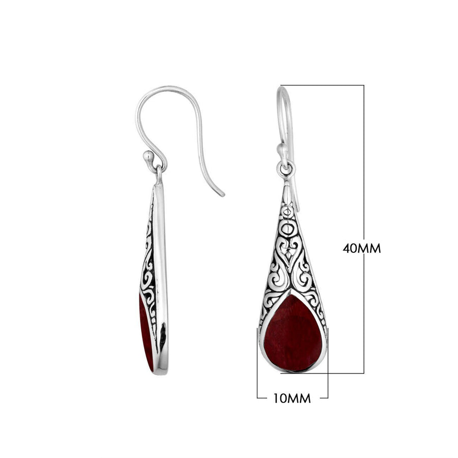 Pear Drop Sterling Silver Earrings