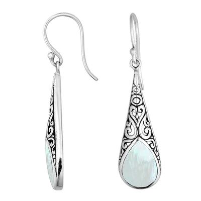 Pear Drop Sterling Silver Earrings