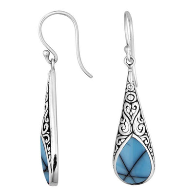 Pear Drop Sterling Silver Earrings