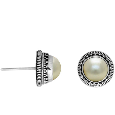 13mm Mabe Pearl Post Earrings