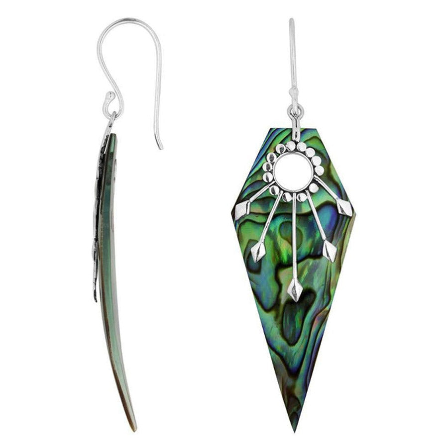 Long Tipped Stone Earrings