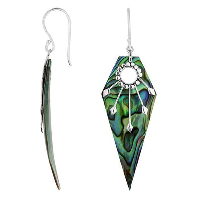 Long Tipped Stone Earrings
