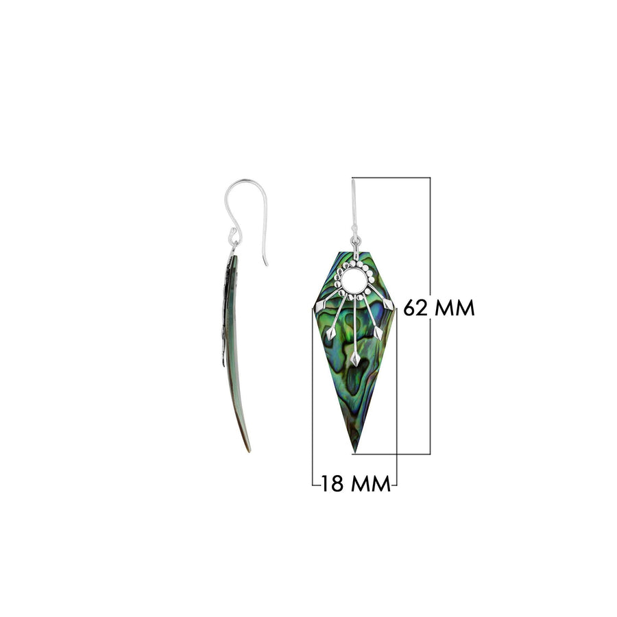 Long Tipped Stone Earrings