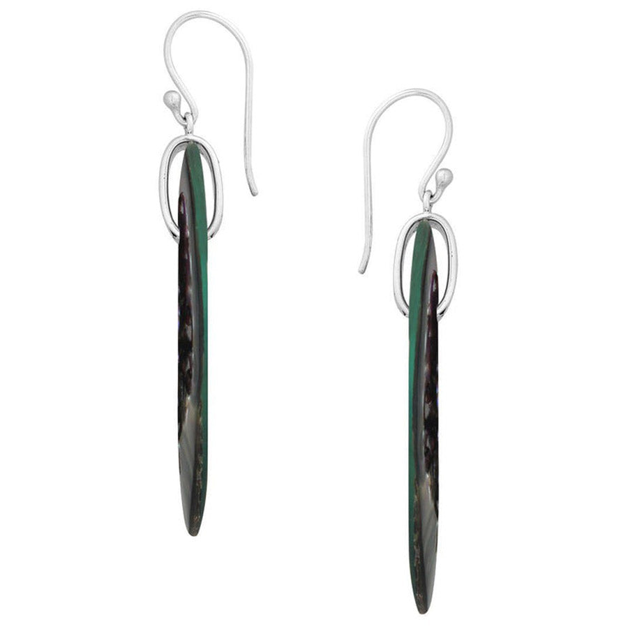Abalone Shell Oval Earrings
