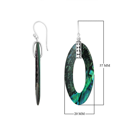 Abalone Shell Oval Earrings