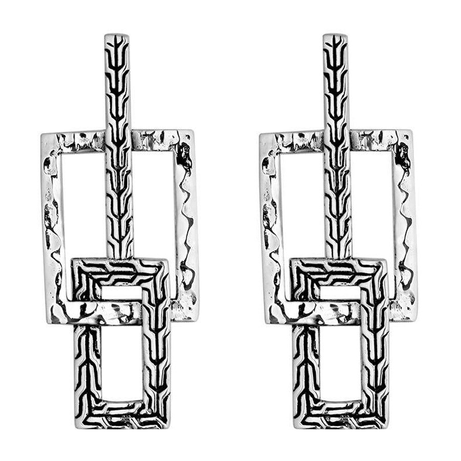 Overlapping Sterling Silver Earrings