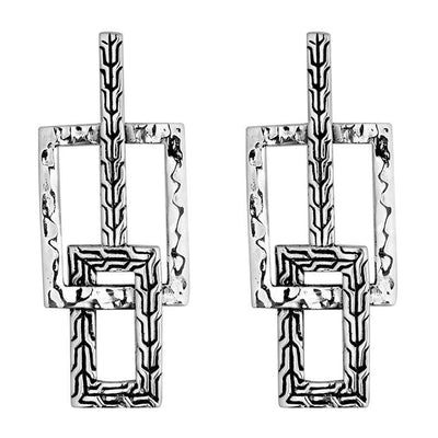 Overlapping Sterling Silver Earrings