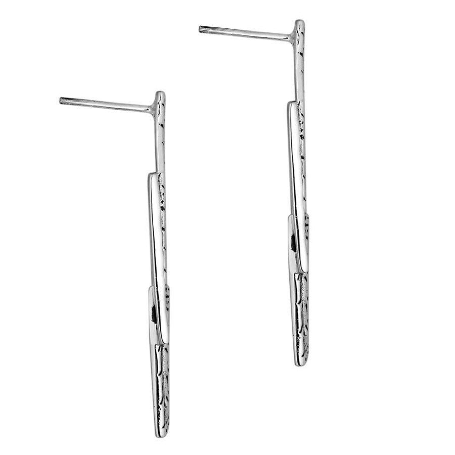 Overlapping Sterling Silver Earrings