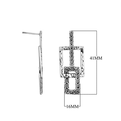 Overlapping Sterling Silver Earrings
