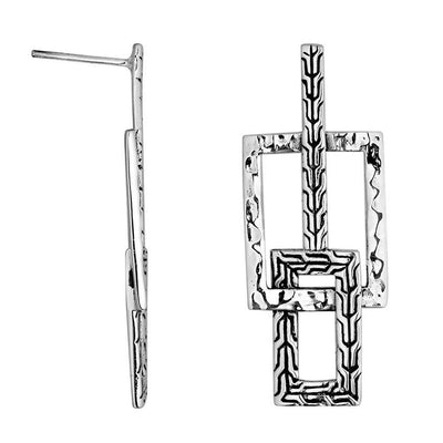 Overlapping Sterling Silver Earrings