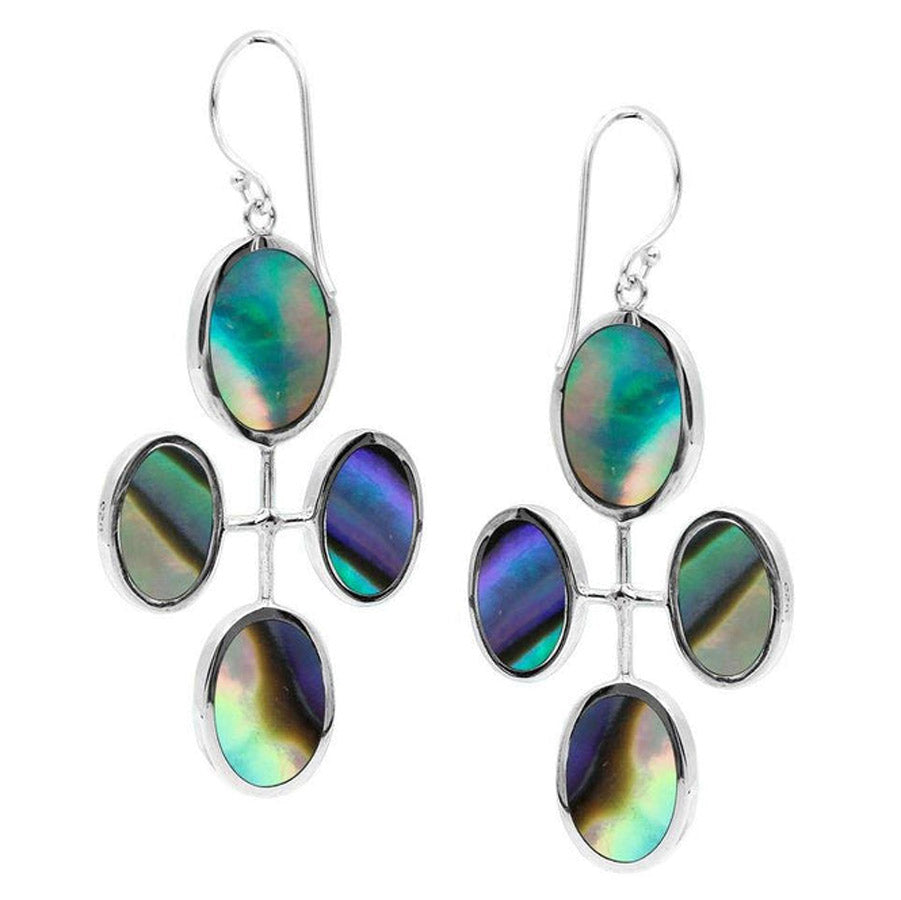Four Stone Oval Earrings