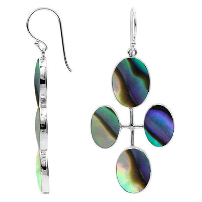 Four Stone Oval Earrings
