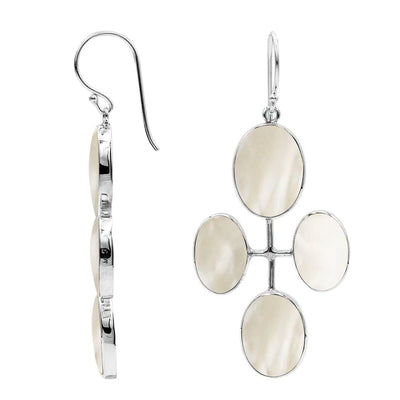 Four Stone Oval Earrings