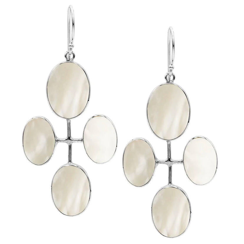 Four Stone Oval Earrings
