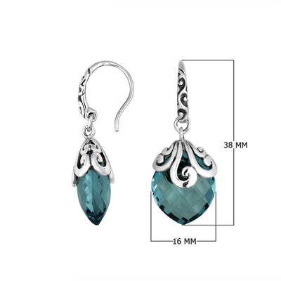 London Blue Topaz Quartz Earrings