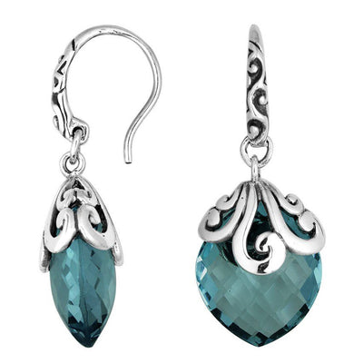 London Blue Topaz Quartz Earrings
