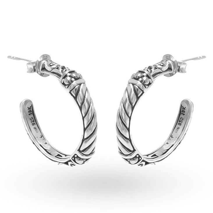 Handmade Sterling Silver Hoop Earrings