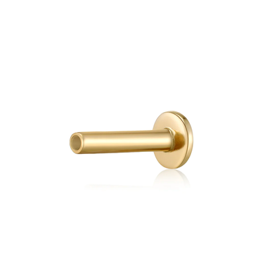 14k 18 Gauge Threadless Flat Back Posts