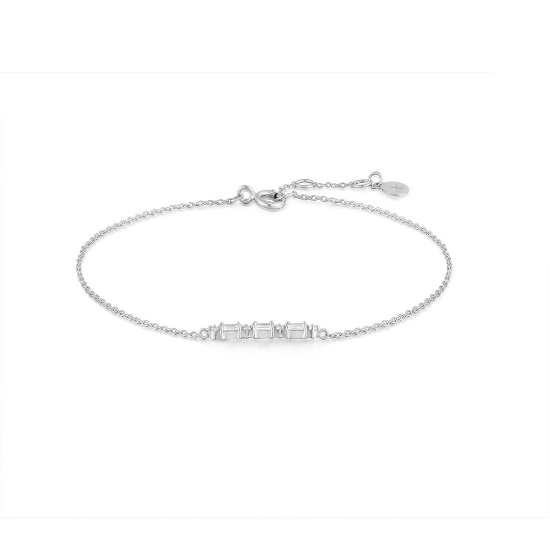 Amelia | White Sapphire Baguette Bracelet