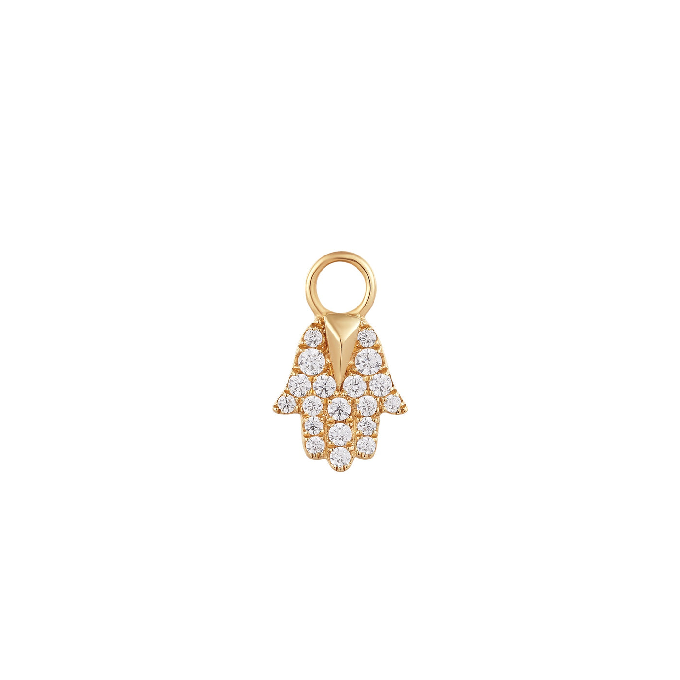 MIRIAM | Diamond Hamsa Earring Charm