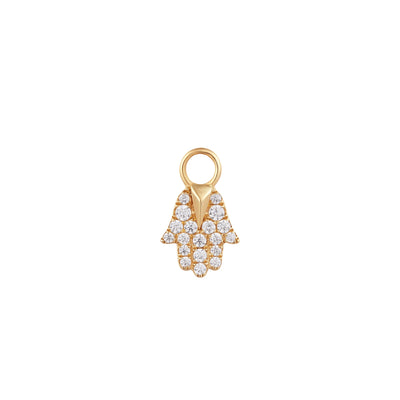 MIRIAM | Diamond Hamsa Earring Charm