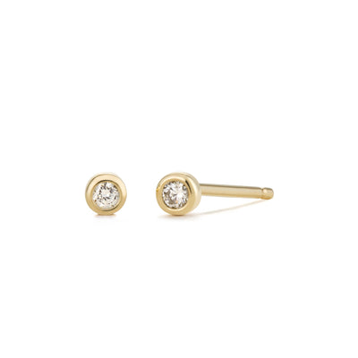 GERI | Bezel Diamond Studs