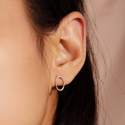 IRENE | Open Oval Earrings