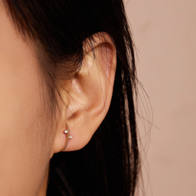 DORA | Diamond Arc Earrings