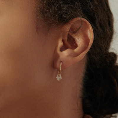 MIRIAM | Diamond Hamsa Earring Charm