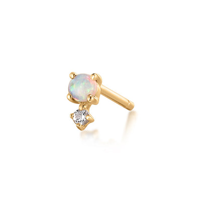 Birthstone Stud Earring