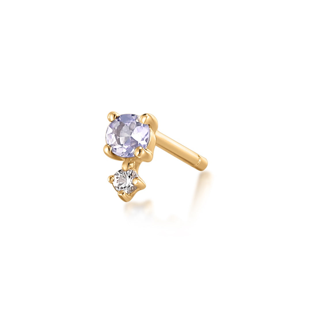Birthstone Stud Earring