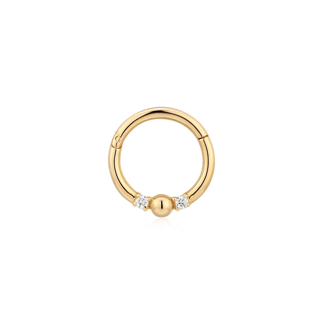 RHEYA | Lab Grown Diamond Clicker Hoop – Elisa Ilana