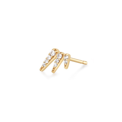 CHANDRA | White Sapphire Single Stud