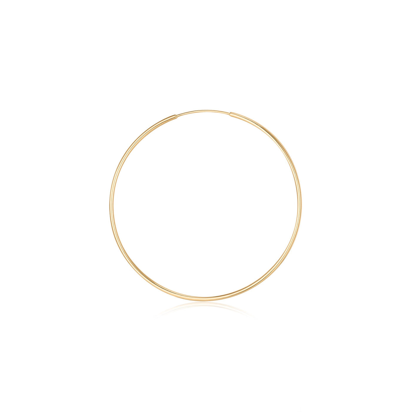 Jennifer | Large Endless Single Hoop Earring