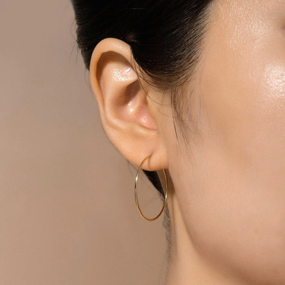 Alex | Medium Endless Single Hoop Earring