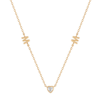 MAE | White Sapphire Mom Necklace