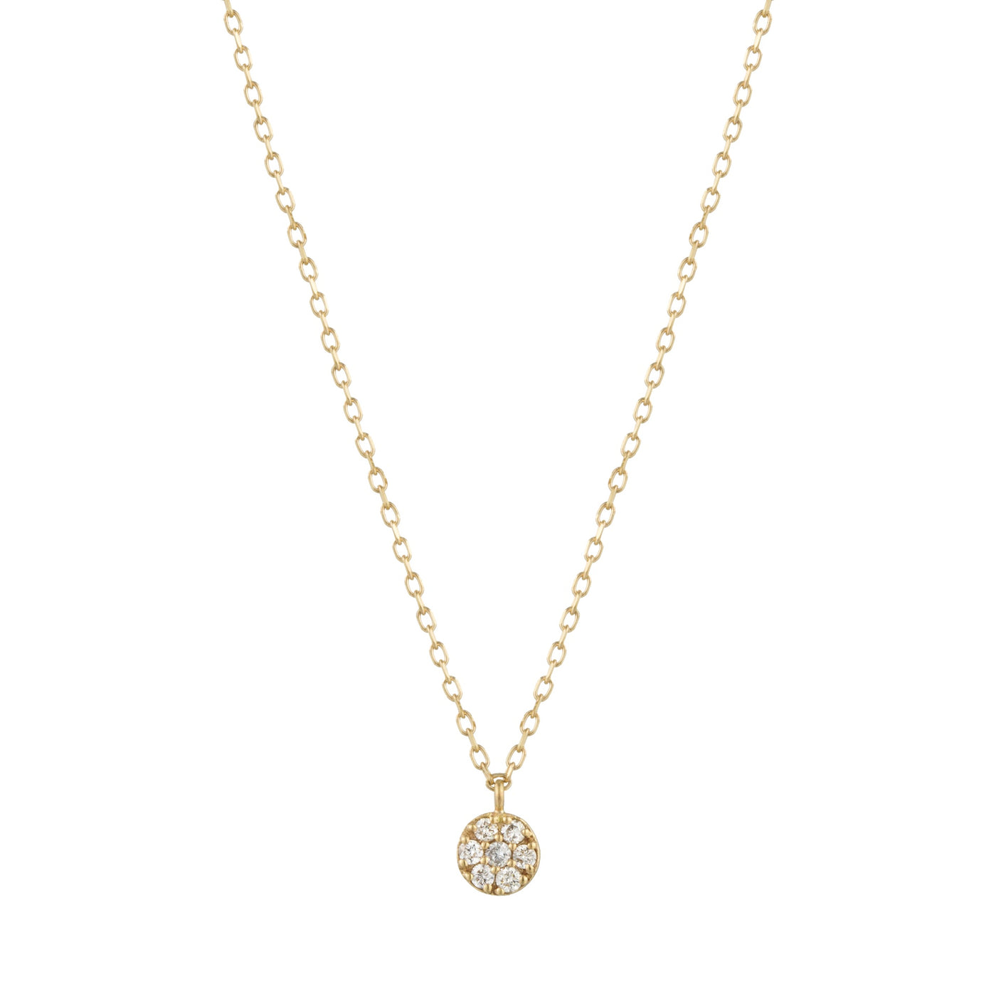 LILY | Diamond Disc Necklace