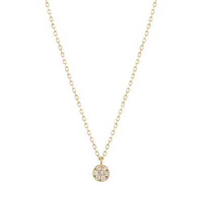 LILY | Diamond Disc Necklace